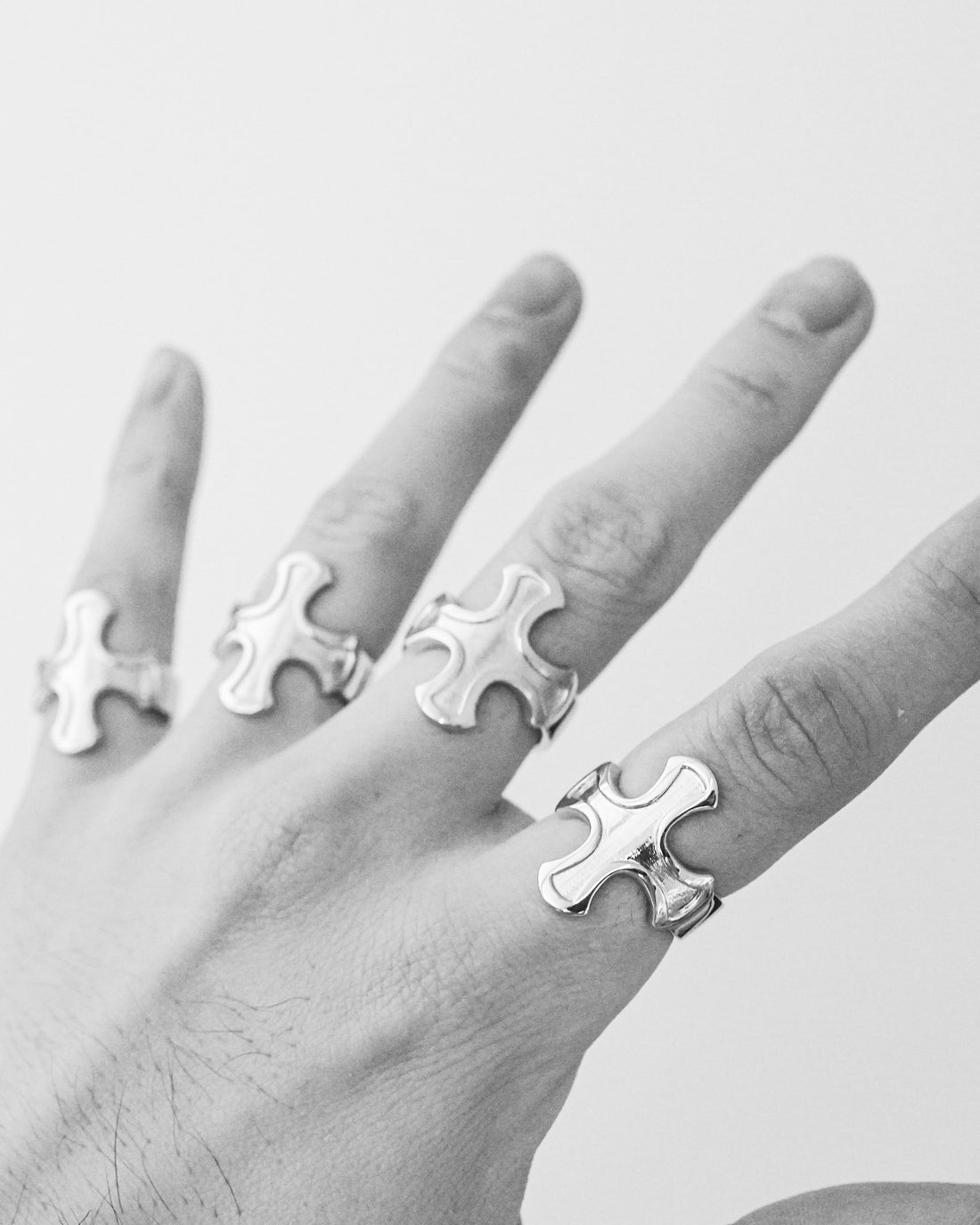 Cross Ring - Sterling Silver