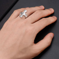 Cross Ring - Sterling Silver