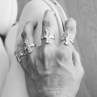 Cross Ring - Sterling Silver