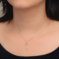 Wish Key Necklace - 18K Gold