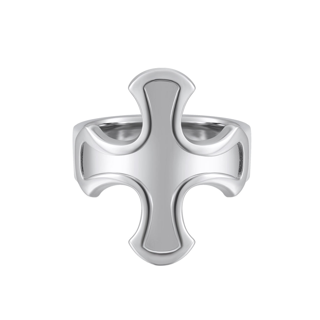 Cross Ring - Sterling Silver