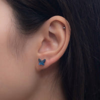 Crystal Sylph Studs - Sterling Silver