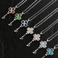 Wish Key Necklace - Sterling Silver