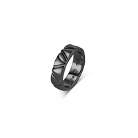 Cloud Ring - Matte Black Gold