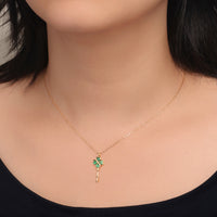 Wish Key Necklace - 18K Gold