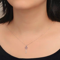 Wish Key Necklace - Sterling Silver