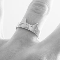 Turbo Cat Ring - Sterling Silver