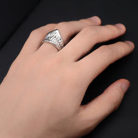 Okarun Mask Ring - Sterling Silver
