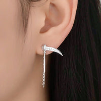 Scythe Studs - Sterling Silver