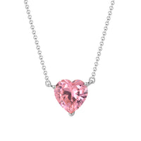 Pink Heart Prism - Sterling Silver