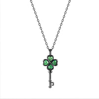 Wish Key Necklace - Black Gold