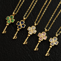 Wish Key Necklace - 18K Gold