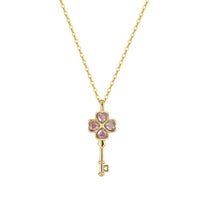 Wish Key Necklace - 18K Gold