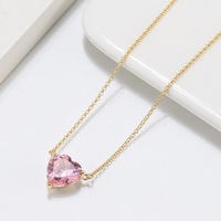 Pink Heart Prism - 14K Gold