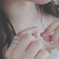 Star Drop Necklace (Dress Version) - Sterling Silver