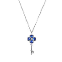 Wish Key Necklace - Sterling Silver