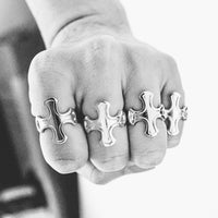 Cross Ring - Sterling Silver