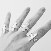 Cross Ring - Sterling Silver