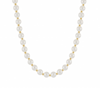Pearl Gold Choker Necklace - 14K Gold