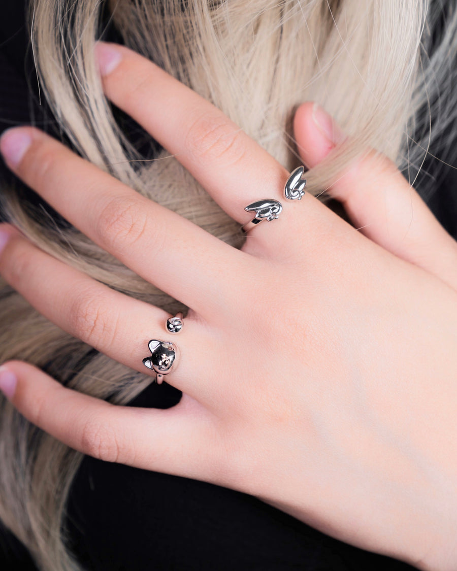 Chibi Wing Ring - Sterling Silver