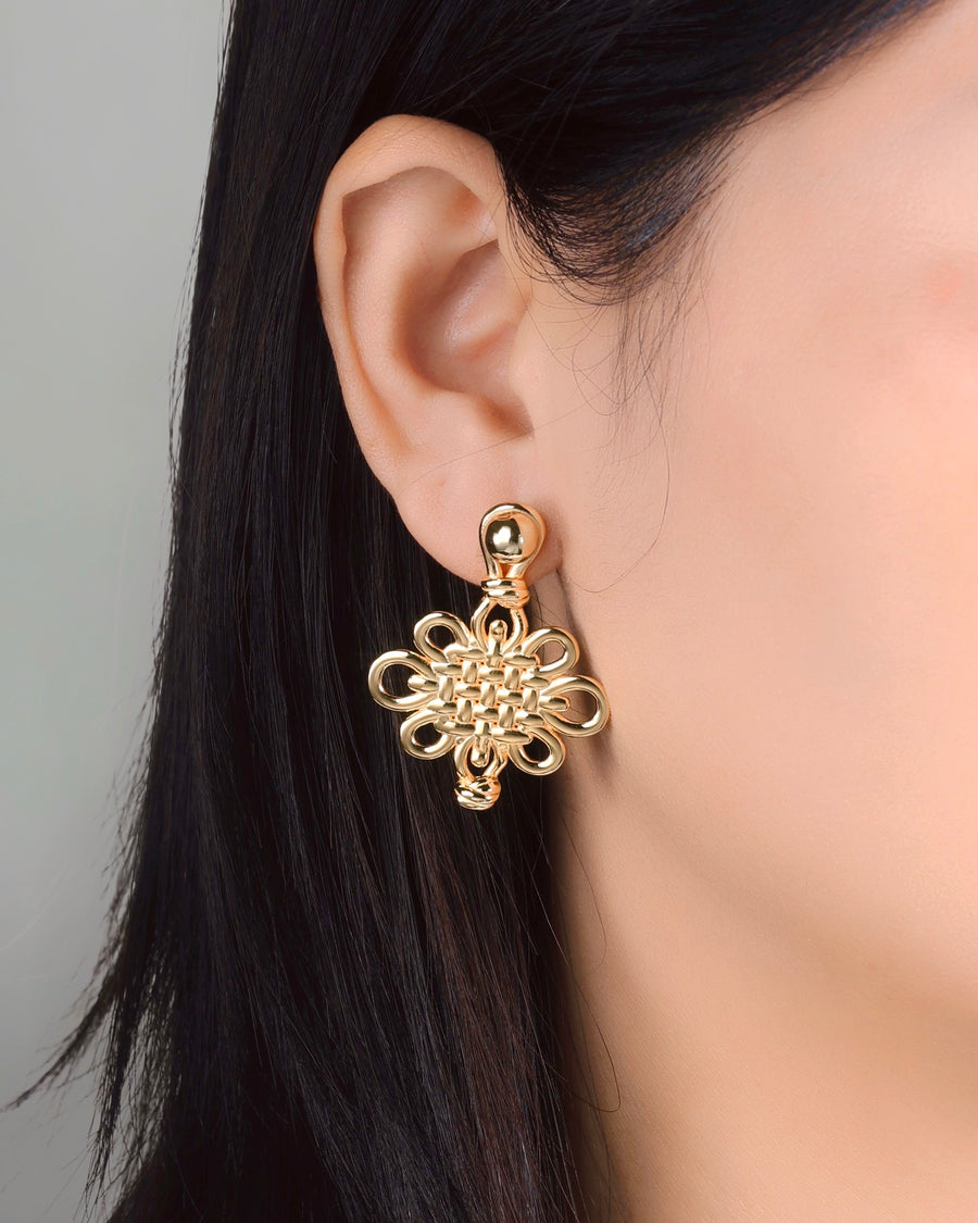 Haku Earrings  - 18K Gold