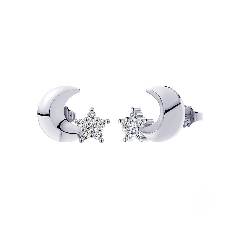 Luna Studs  - Sterling Silver