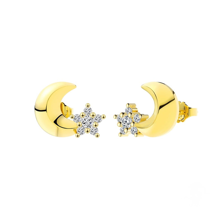 Luna Studs  - 14K Gold