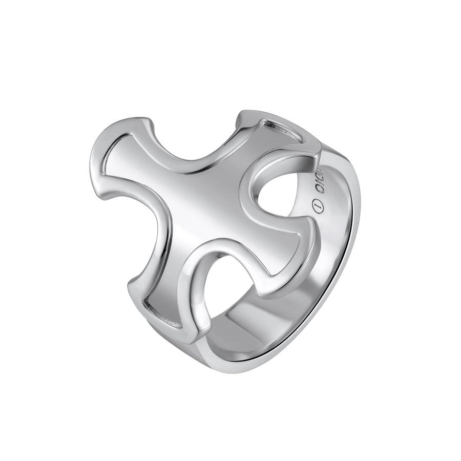 Cross Ring - Sterling Silver