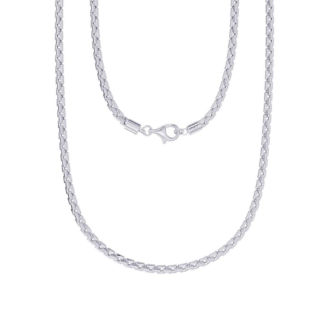 Box Chain Necklace - Sterling Silver
