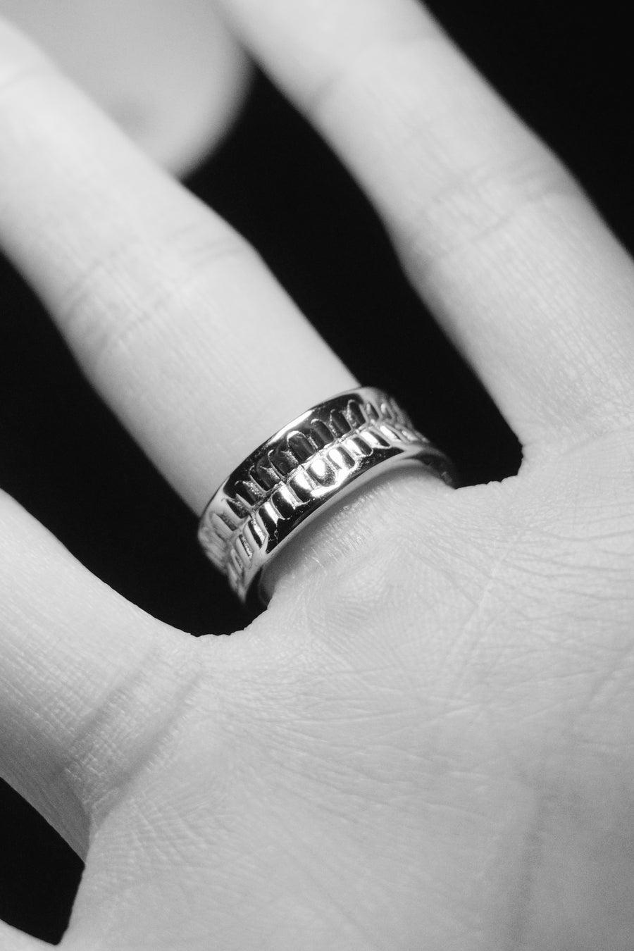 Okarun Mask Ring - Sterling Silver