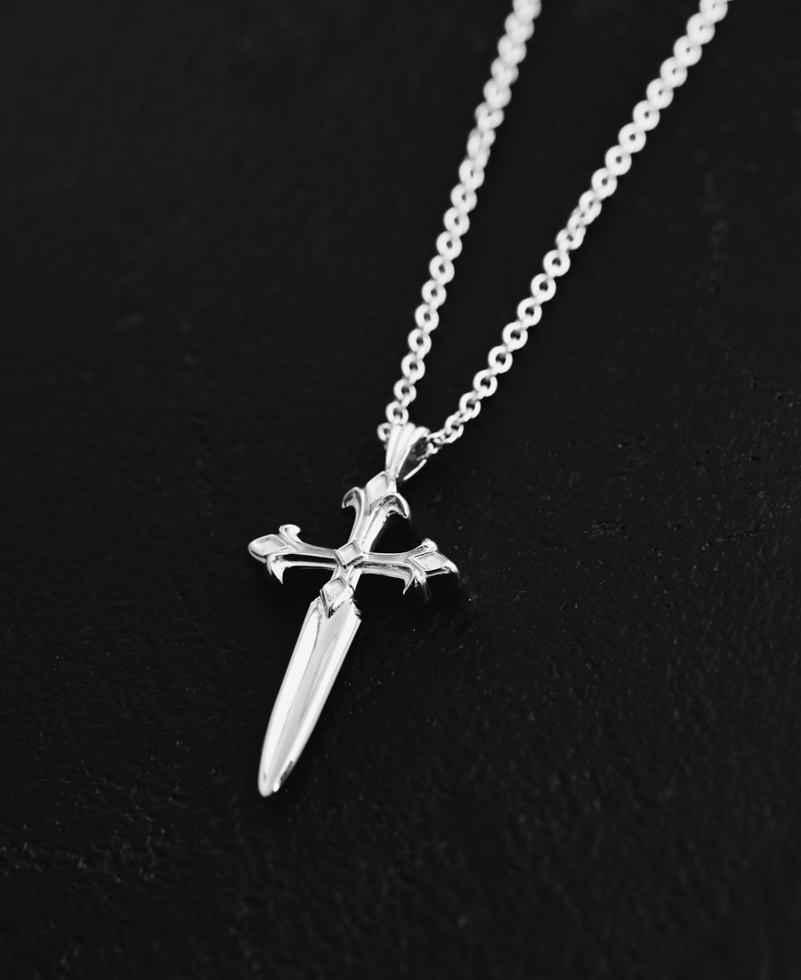 Dagger Necklace - Sterling Silver