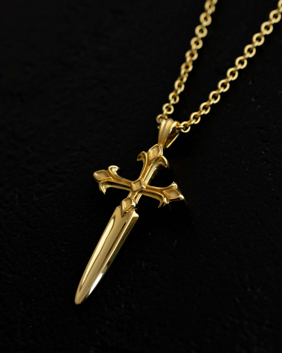 Dagger Necklace - 18K Gold