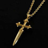 Dagger Necklace - 18K Gold