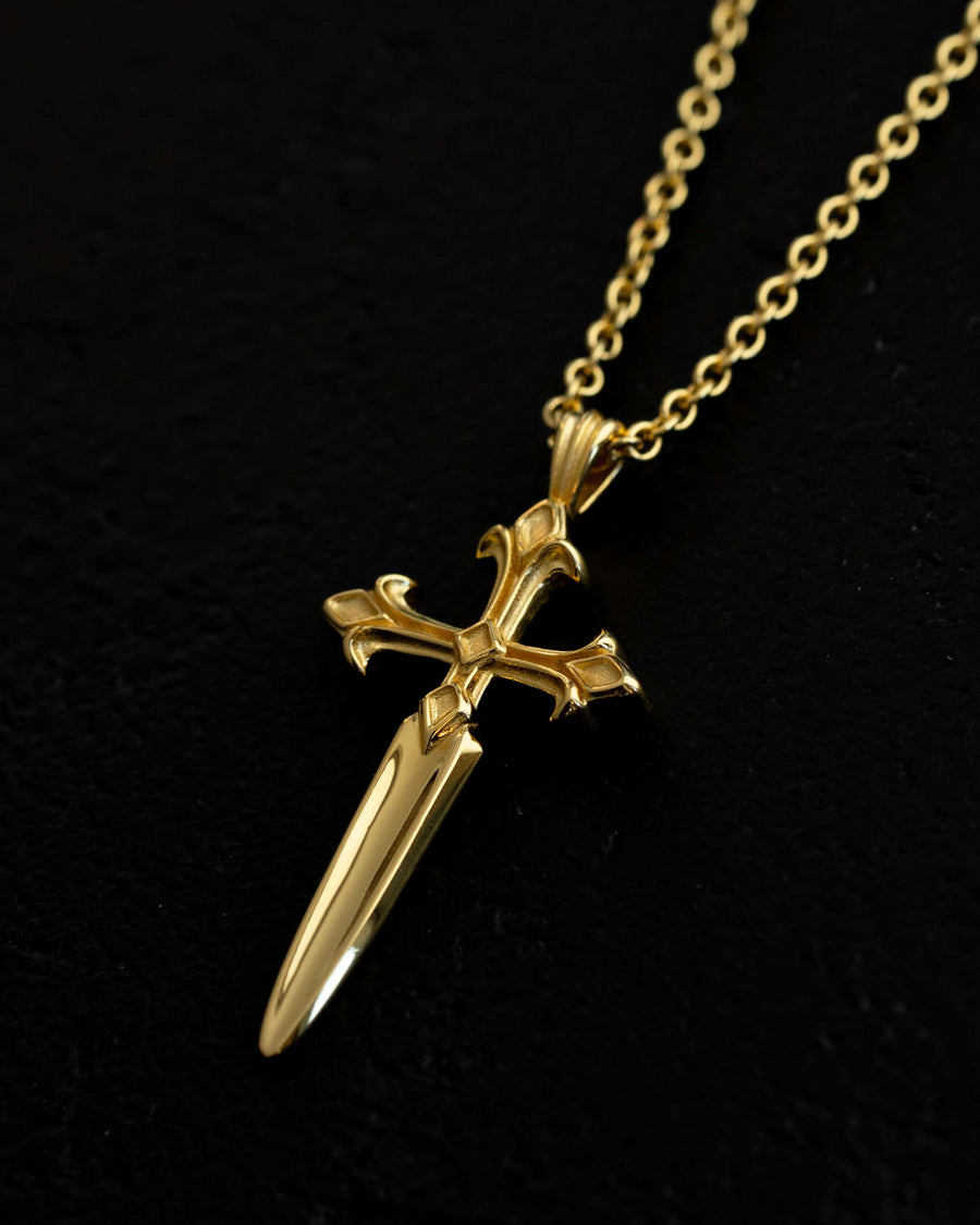 Dagger Necklace - 18K Gold