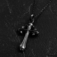 Santos Cross Necklace - Black Gold
