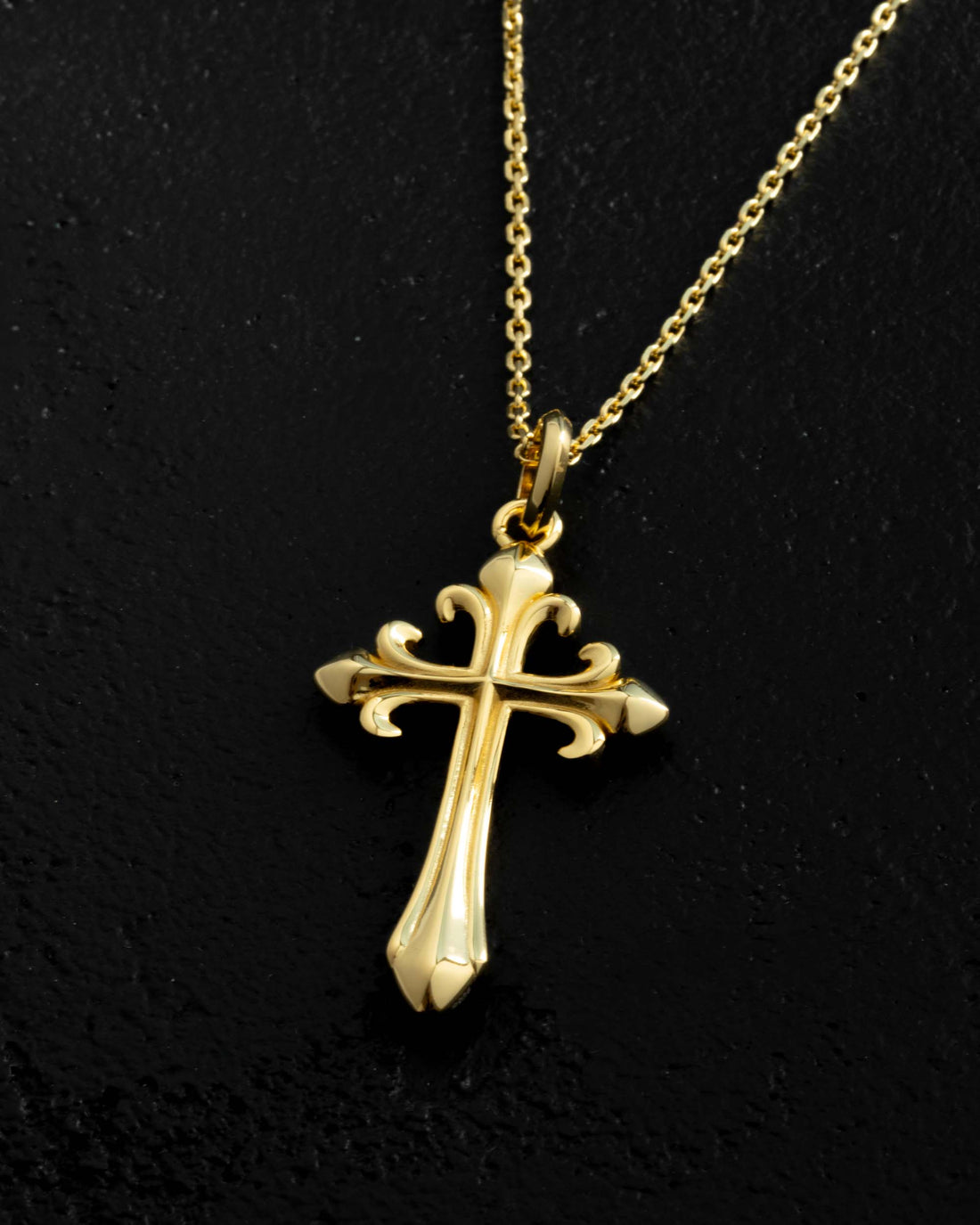 Santos Cross Necklace - 18K Gold