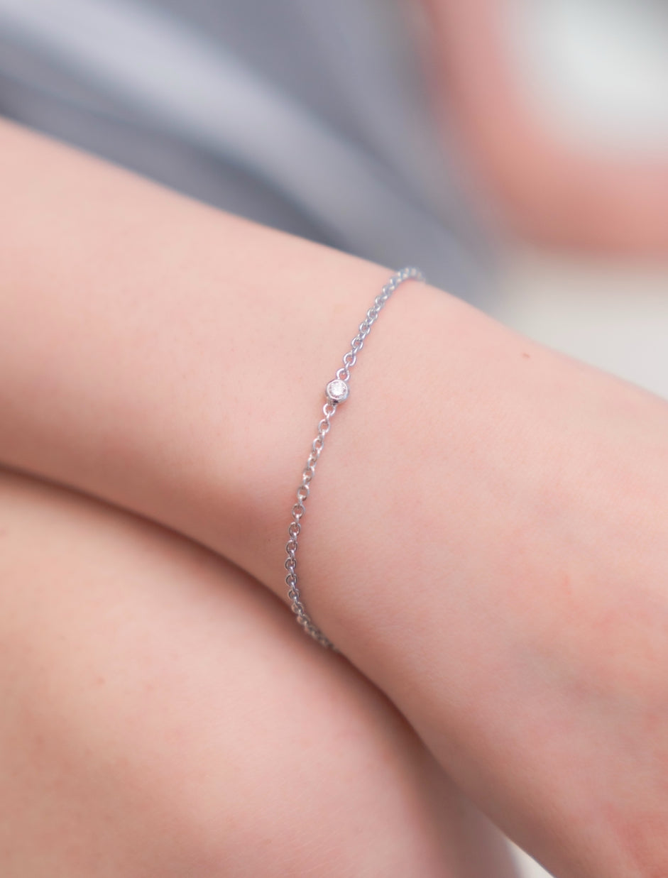 Radiant Bracelet - Sterling Silver / Lab Diamond