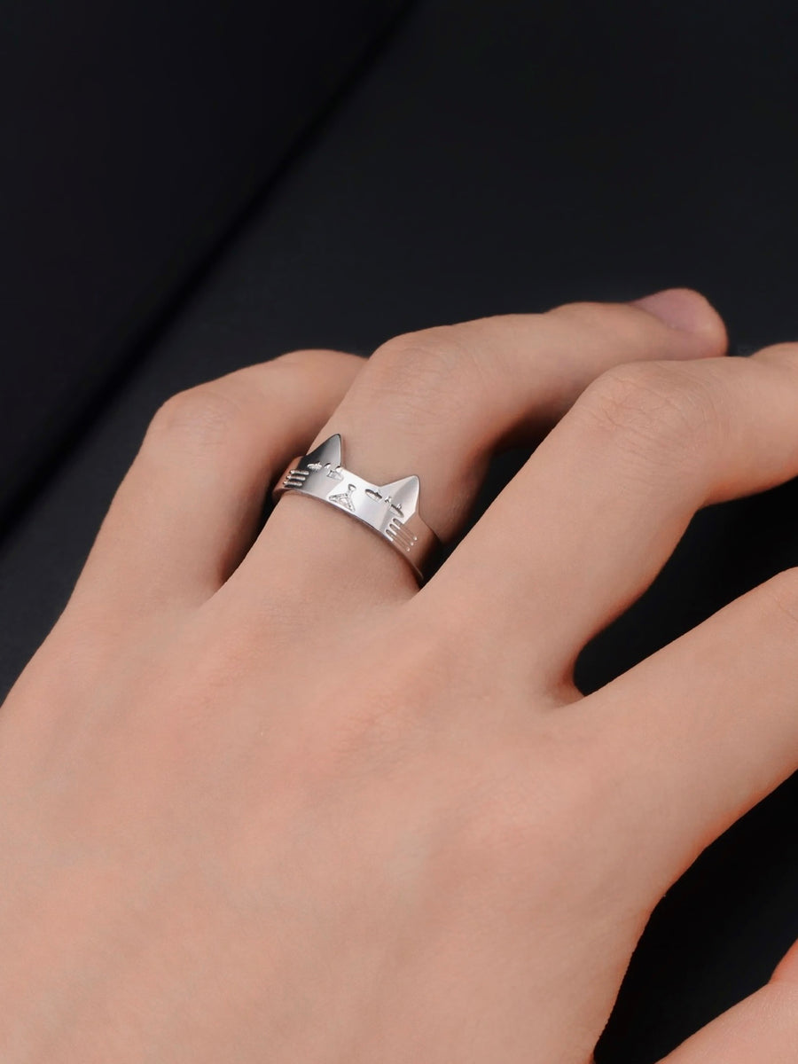 Turbo Cat Ring - Sterling Silver