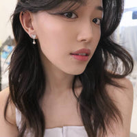 Heart Pearl Earring - Sterling Silver