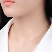 Butterfly Necklace - Rose Gold