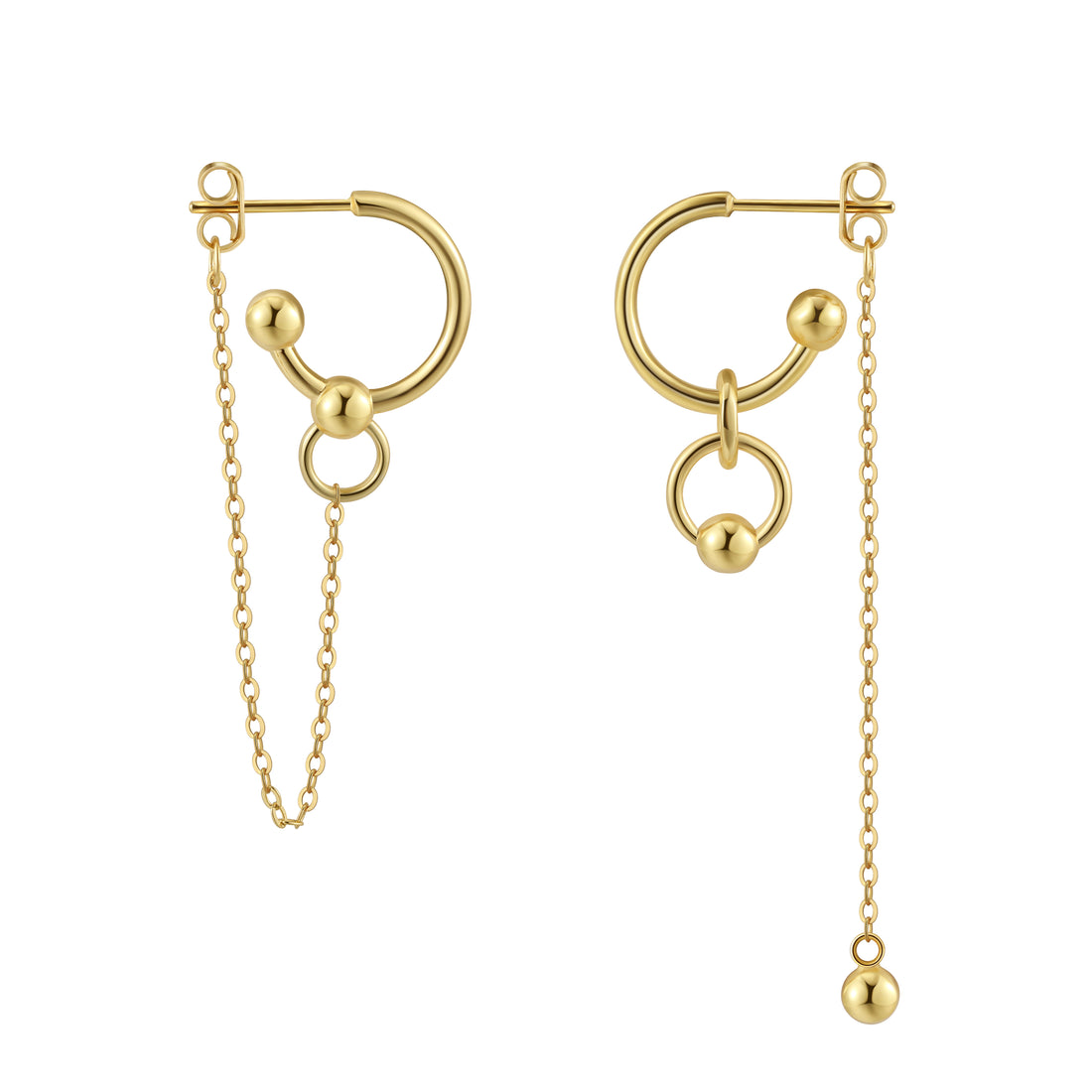 Pendulum Earrings  - 14K Gold