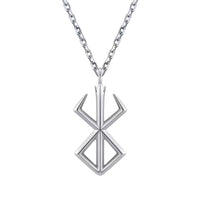 Berserk Mark Necklace - Sterling Silver