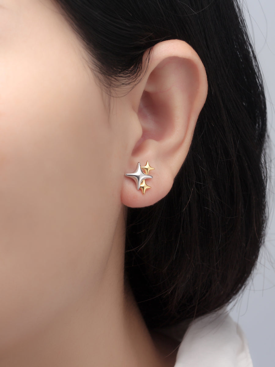 Sparkle Studs - Sterling Silver