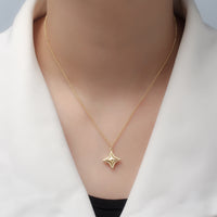 Star Gem Necklace - 14K Gold