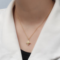 Star Gem Necklace - 14K Gold