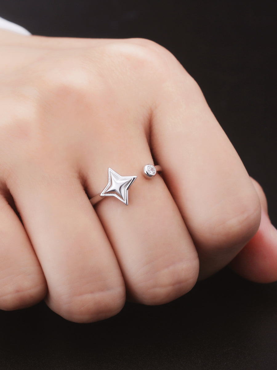 Star Gem Ring - Sterling Silver