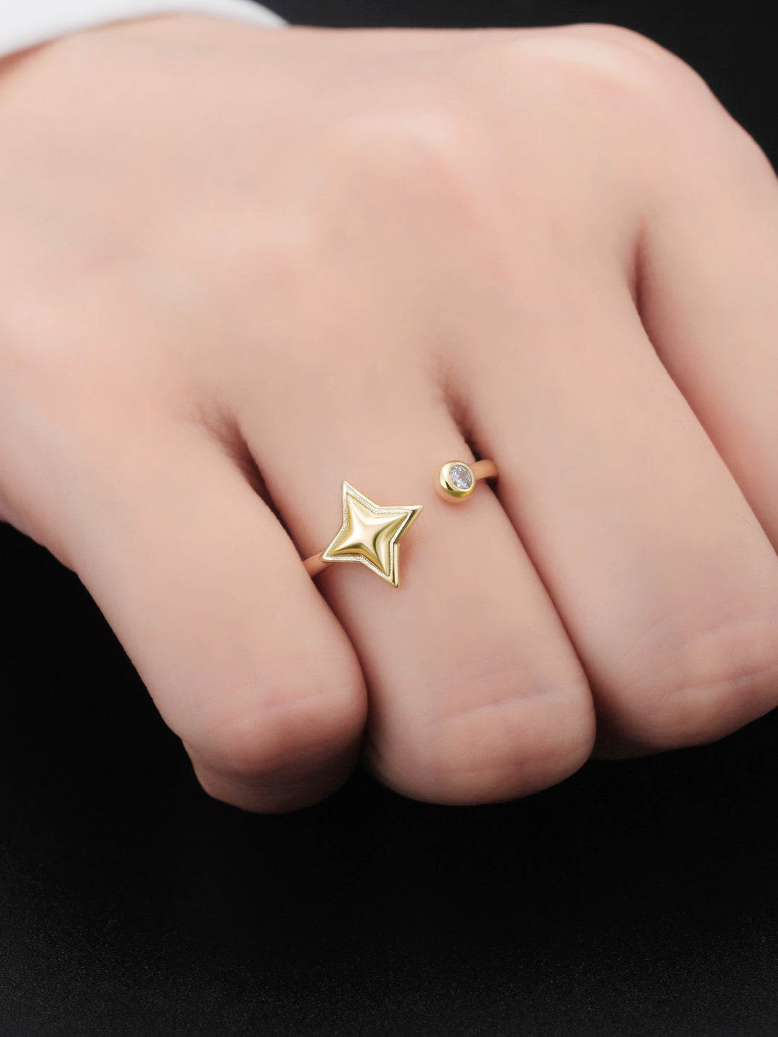 Star Gem Ring - 14K Gold