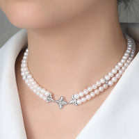 Lumiere Pearl Choker - Sterling Silver