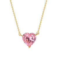 Pink Heart Prism - 14K Gold