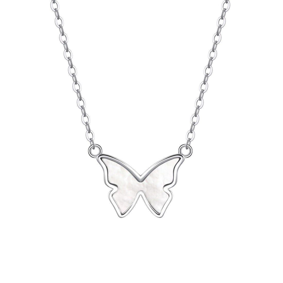 Butterfly Necklace - Mother of Pearl / Sterling Silver